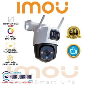 Camera 2 Mắt Ngoài Trời IMOU Cruiser Dual 6MP IPC-S7XP-6M0WED