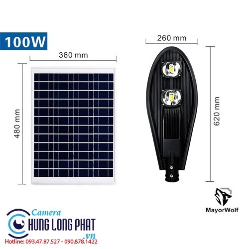 ĐÈN CHIẾC LÁ NĂNG LƯỢNG MẶT TRỜI CÔNG SUẤT 100W