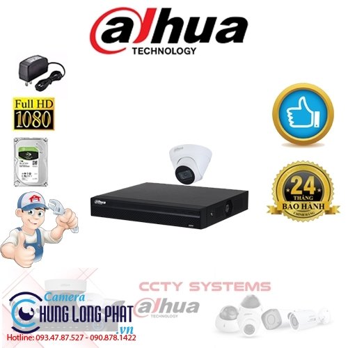 TRỌN BỘ 1 CAMERA IP DAHUA 2.0 MPX