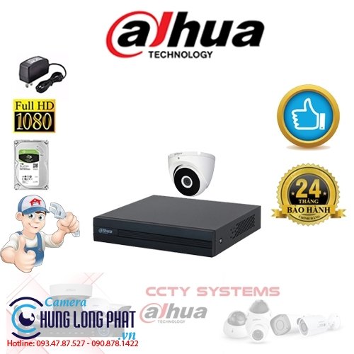 TRỌN BỘ 1 CAMERA QUAN SÁT DAHUA 2.0 MPX