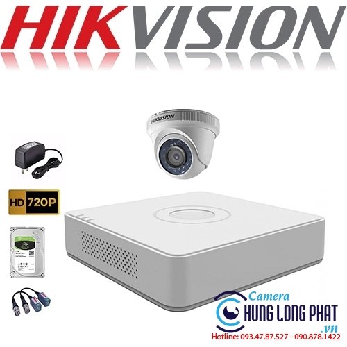 TRỌN BỘ 1 CAMERA QUAN SÁT HIKVISON 1.0 MPX