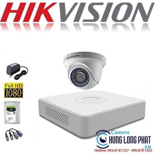 TRỌN BỘ 1 CAMERA QUAN SÁT HIKVISON 2.0 MPX