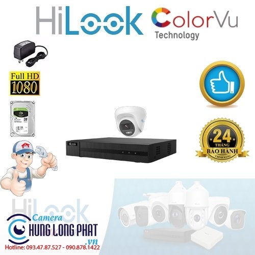TRỌN BỘ 1 CAMERA QUAN SÁT HILOOK FULL COLOR 2.0 MPX
