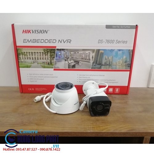 TRỌN BỘ 2 CAMERA IP HIKVISION 2.0 MPX