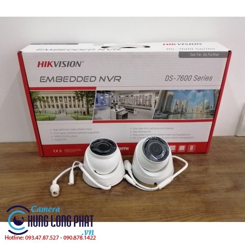 TRỌN BỘ 2 CAMERA IP HIKVISION 2.0 MPX