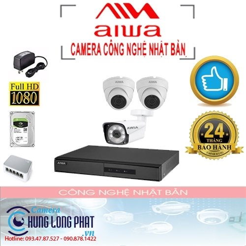 TRỌN BỘ 3 CAMERA AIWA - CAMERA CÔNG NGHỆ NHẬT BẢN