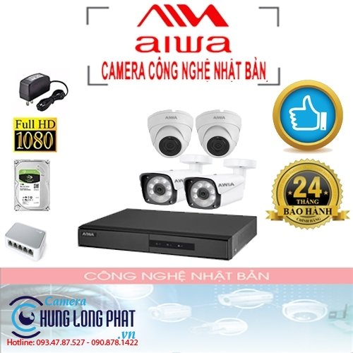 TRỌN BỘ 4 CAMERA AIWA - CAMERA CÔNG NGHỆ NHẬT BẢN