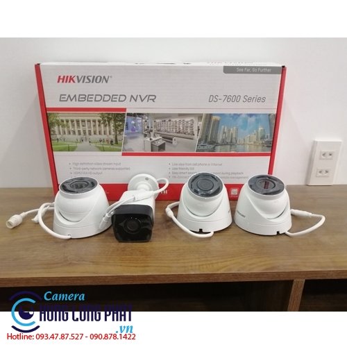 TRỌN BỘ 4 CAMERA IP HIKVISION 2.0 MPX