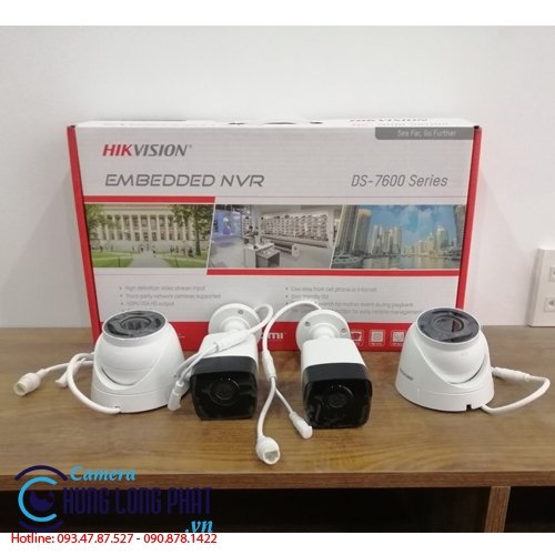 TRỌN BỘ 4 CAMERA IP HIKVISION 2.0 MPX