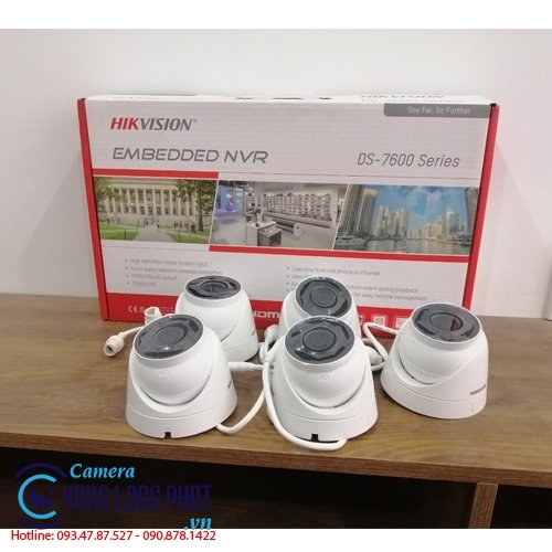 TRỌN BỘ 5 CAMERA IP HIKVISION 2.0 MPX