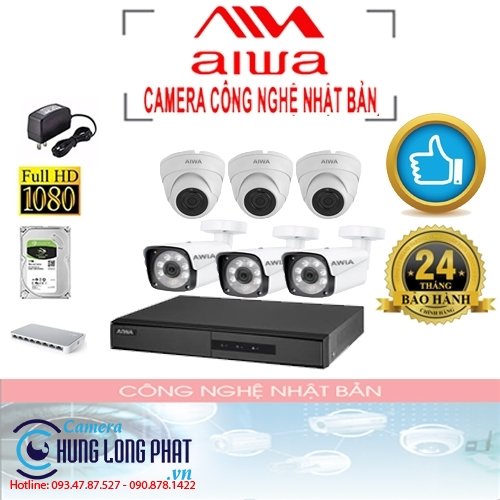 TRỌN BỘ 6 CAMERA AIWA - CAMERA CÔNG NGHỆ NHẬT BẢN