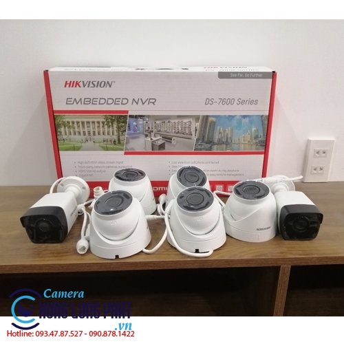 TRỌN BỘ 7 CAMERA IP HIKVISION 2.0 MPX