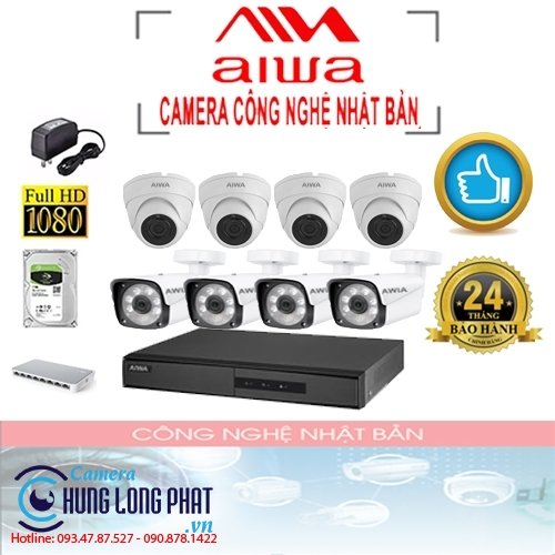 TRỌN BỘ 8 CAMERA AIWA - CAMERA CÔNG NGHỆ NHẬT BẢN